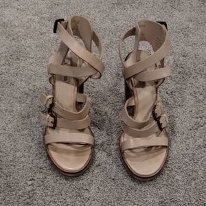 Size 7 Steve Madden Cream Gladiator Heels